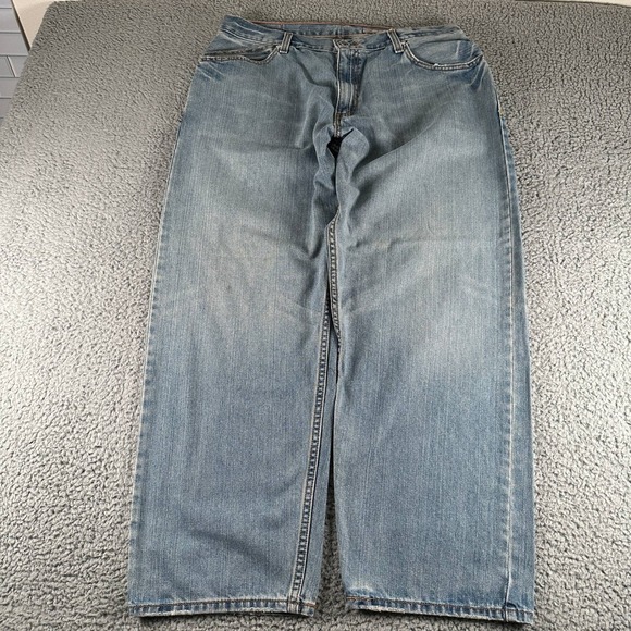 Silvertab Other - Vtg‎ SilverTab Jeans Mens W36 L30 Baggy Light Blue Cotton Relaxed Wide Leg Y2K